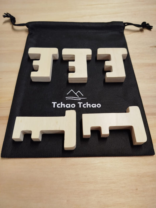 Set van 5 sluitsleutels (nieuwe versie) - Tchao Tchao