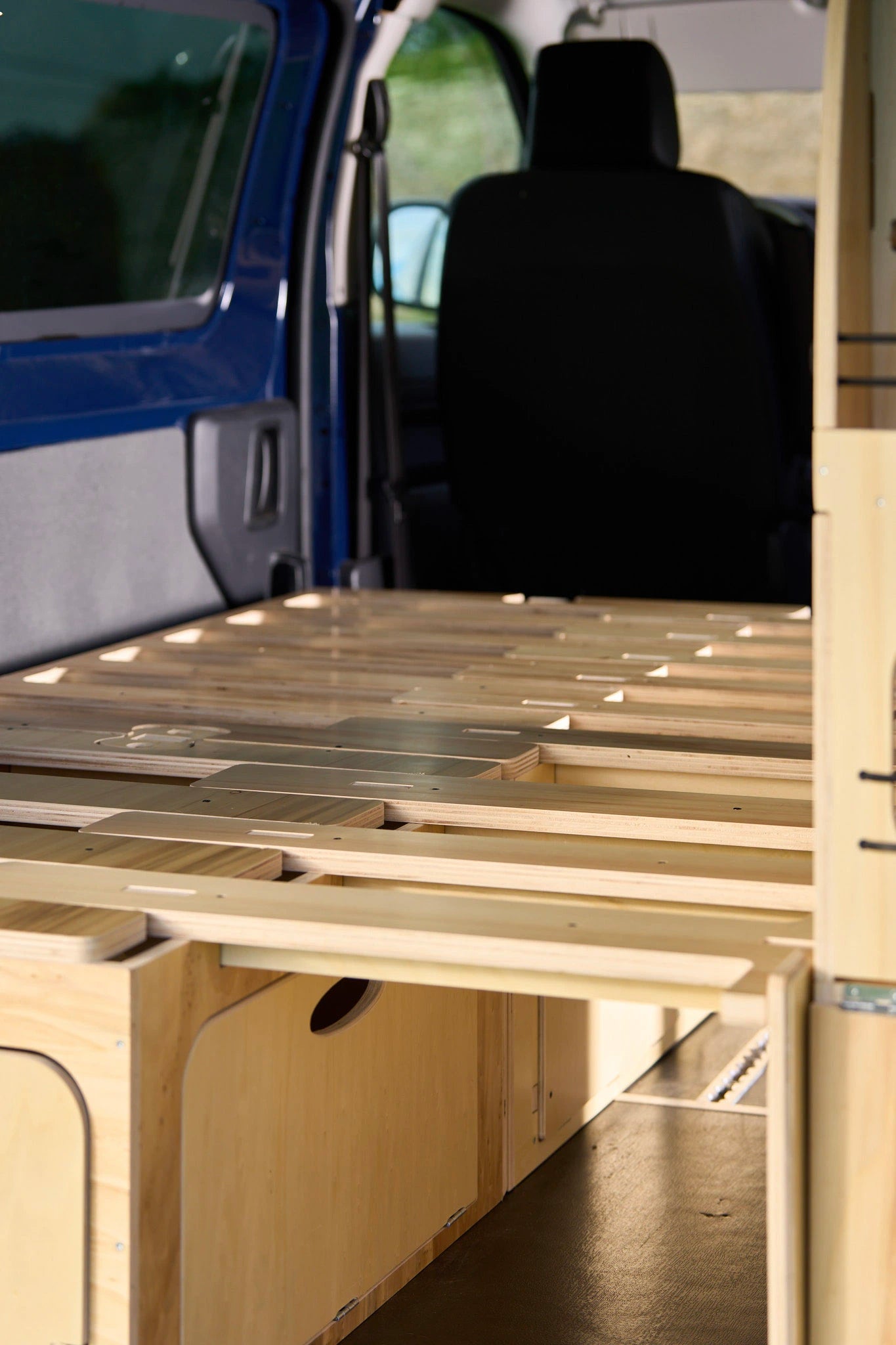 furgone letto a pettine 