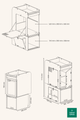 Dimensions colonne frigo ou penderie