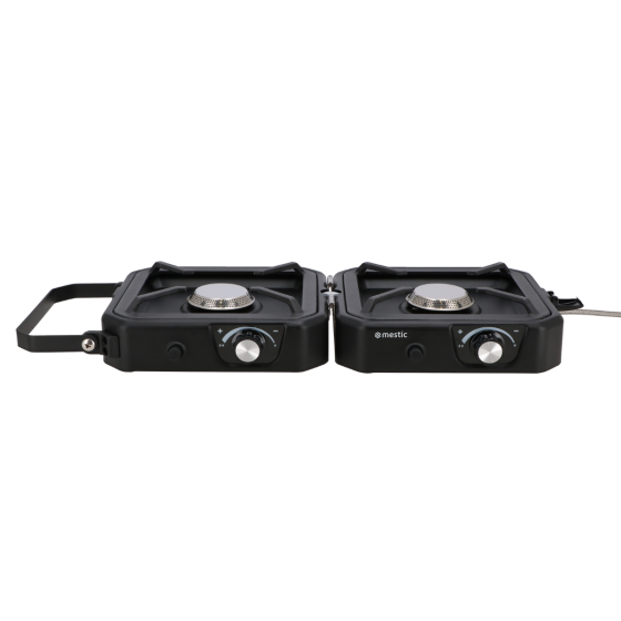 Réchaud à gaz double brûleurs pliable